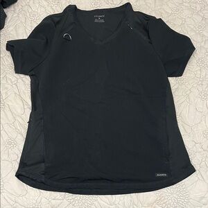 Jaanuu Women's Classic Black Short Sleeve Top